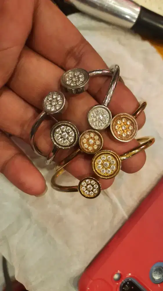 Gelang bangle Mci life scret gold silver