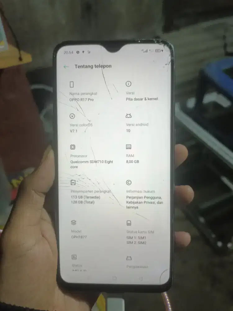 Oppo r 17 pro Nfc 8/128 hp casan tipe c