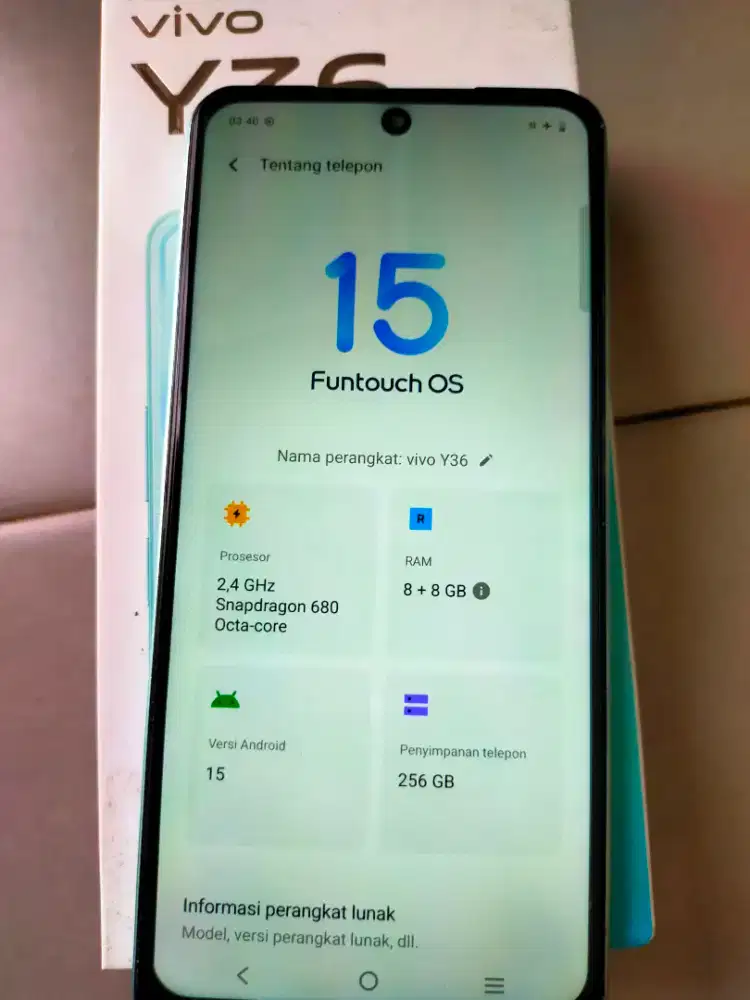 Vivo y36 ram 8 jual cepat