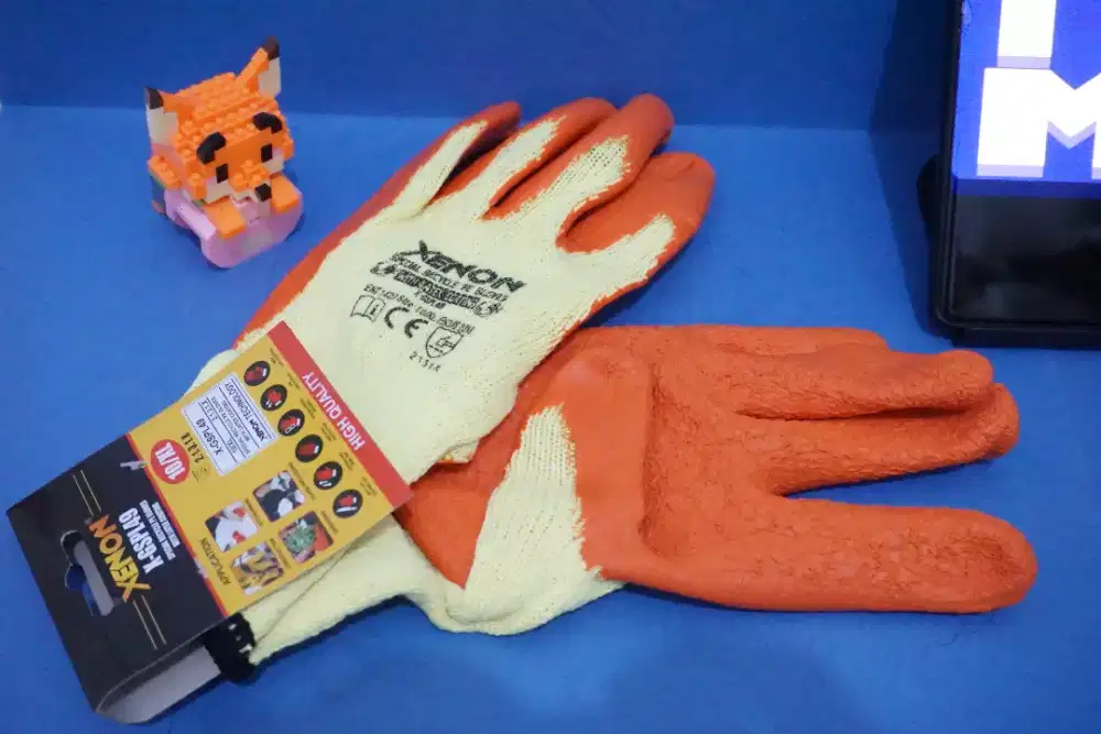 SARUNG TANGAN SAFETY XENON GLOVE KATUN RUBBER RECYCLE (1 Lusin)