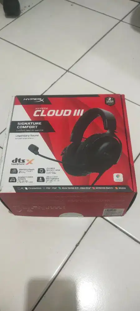 Headset HyperX Cloud III Wired (Black)