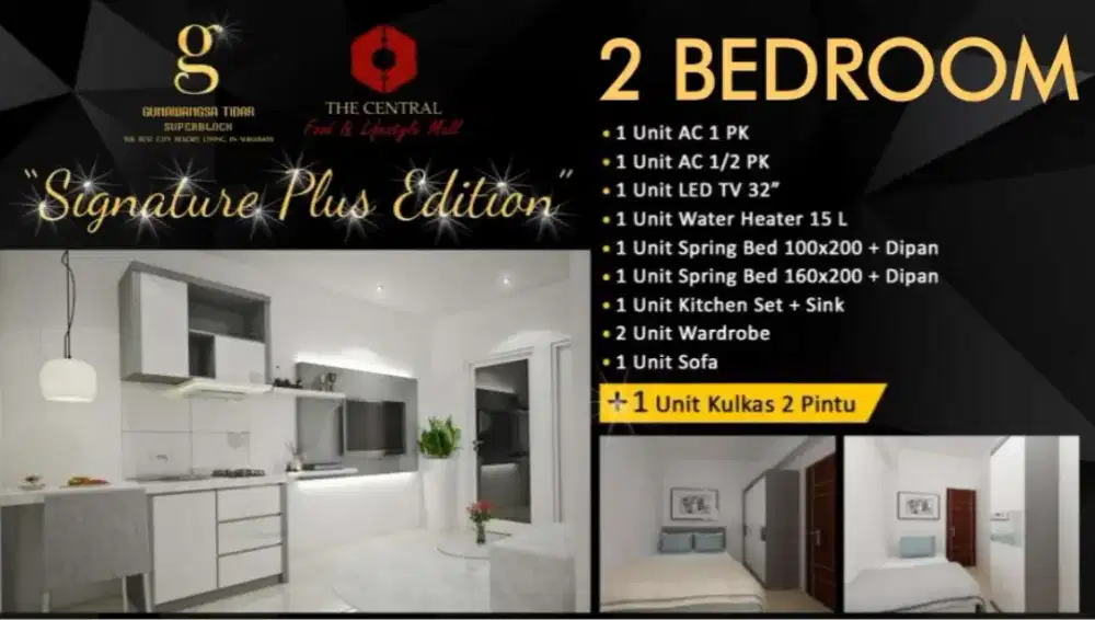 BU Jual cepat Apartemen Gunawangsa Tidar Furnish Surabaya Pusat