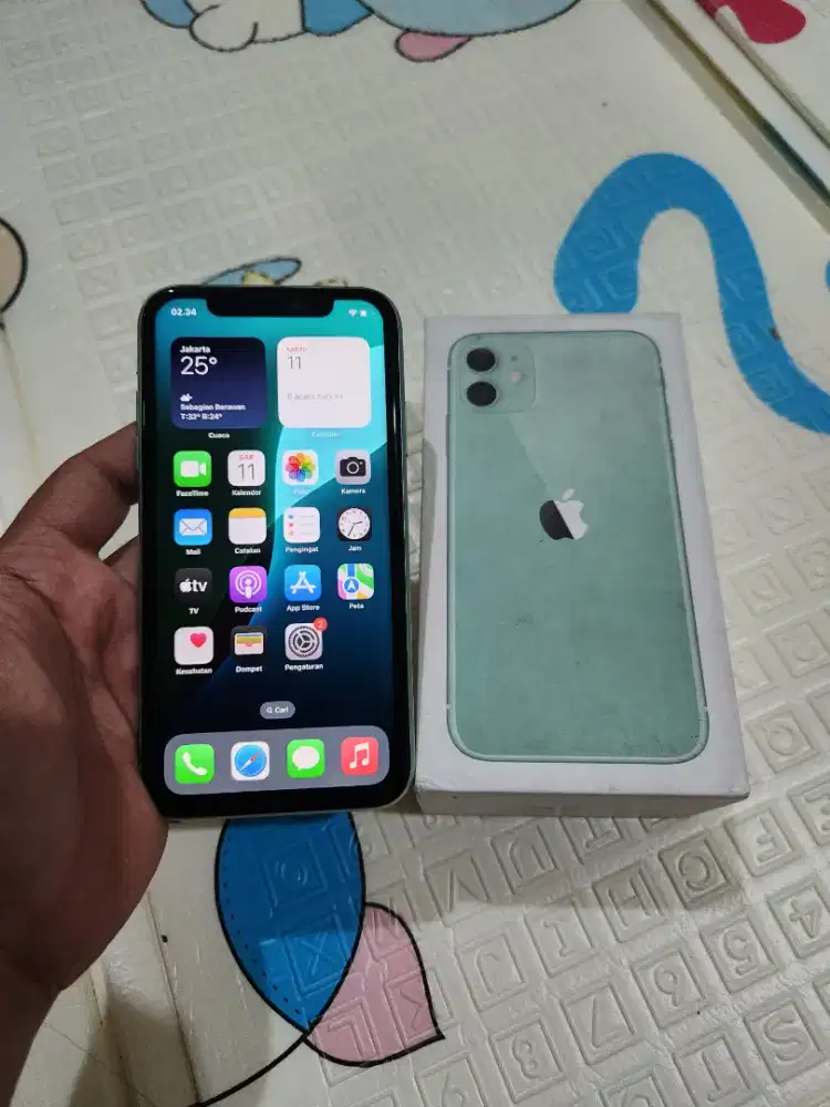 Iphone 11 inter 64 gb lengkap sinyal xl/axis