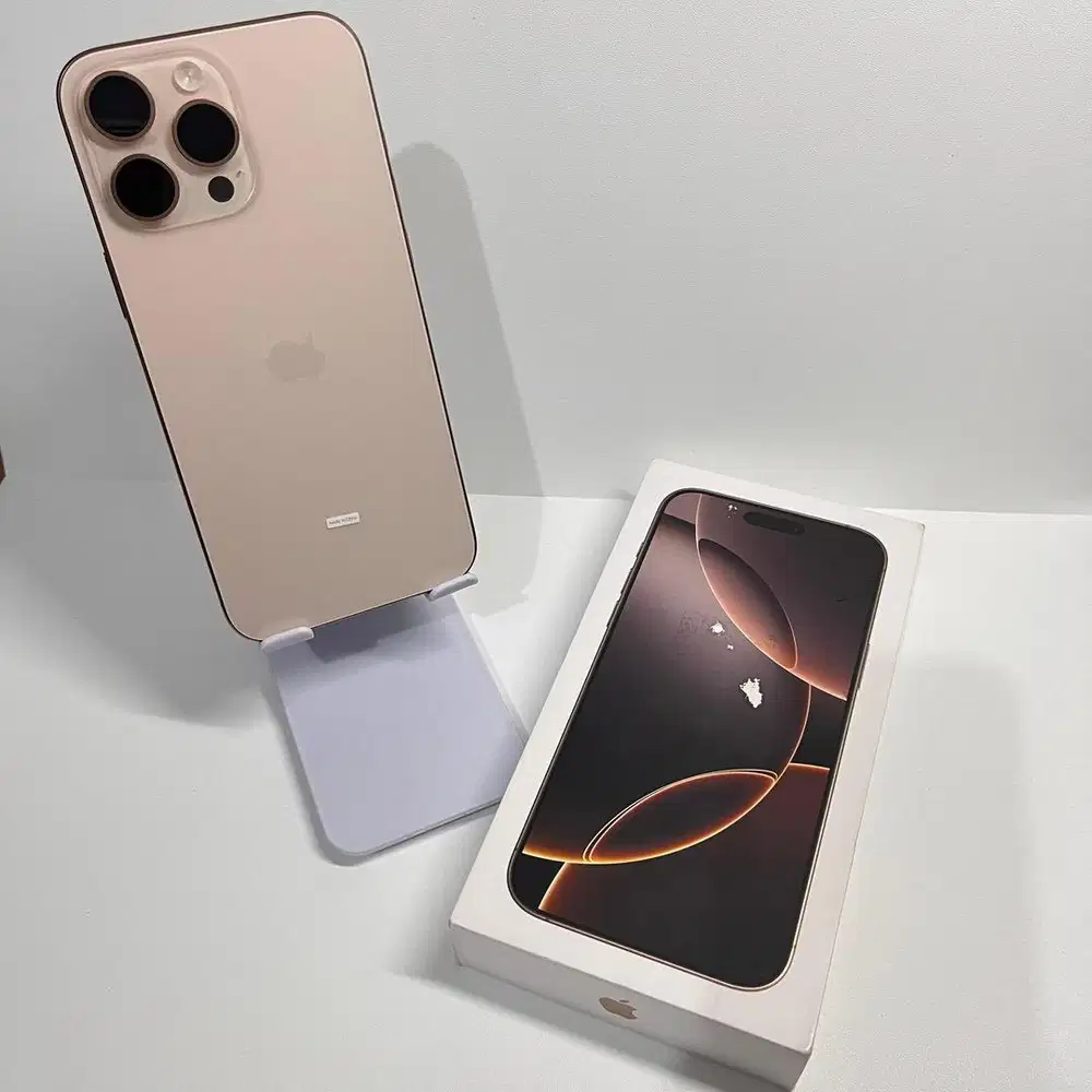 iPhone 16 Pro Max 256GB Desert Titanium NEW Garansi Resmi iBox