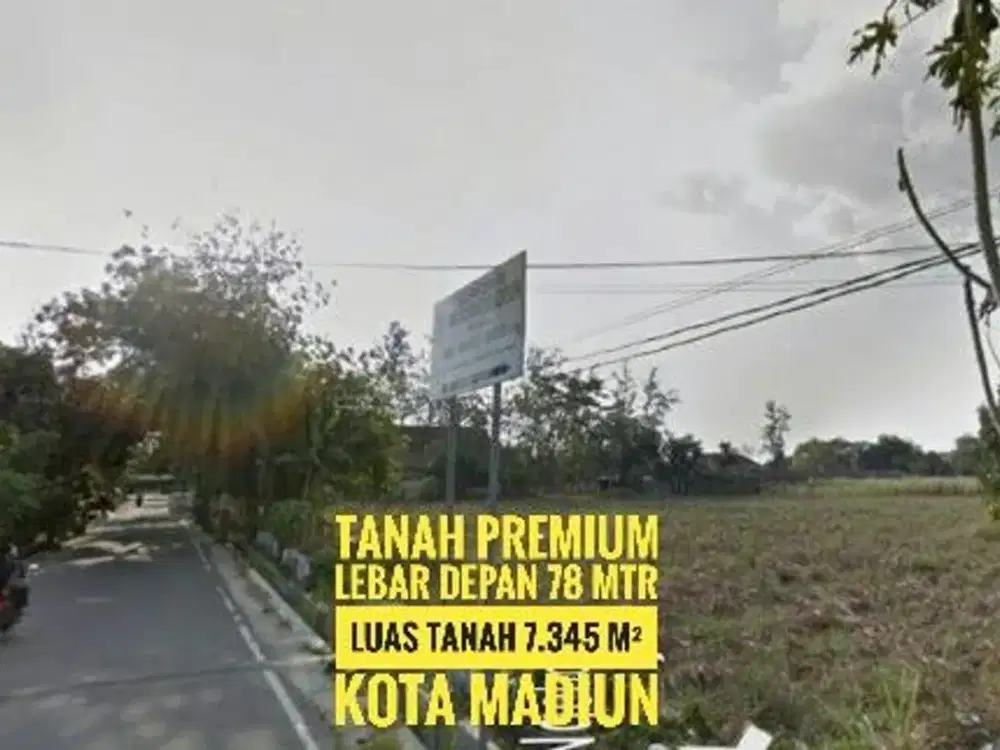 [AD] Tanah Pekarangan, Tengah KOTA MADIUN dpn RS Griya Husada, Cantiq
