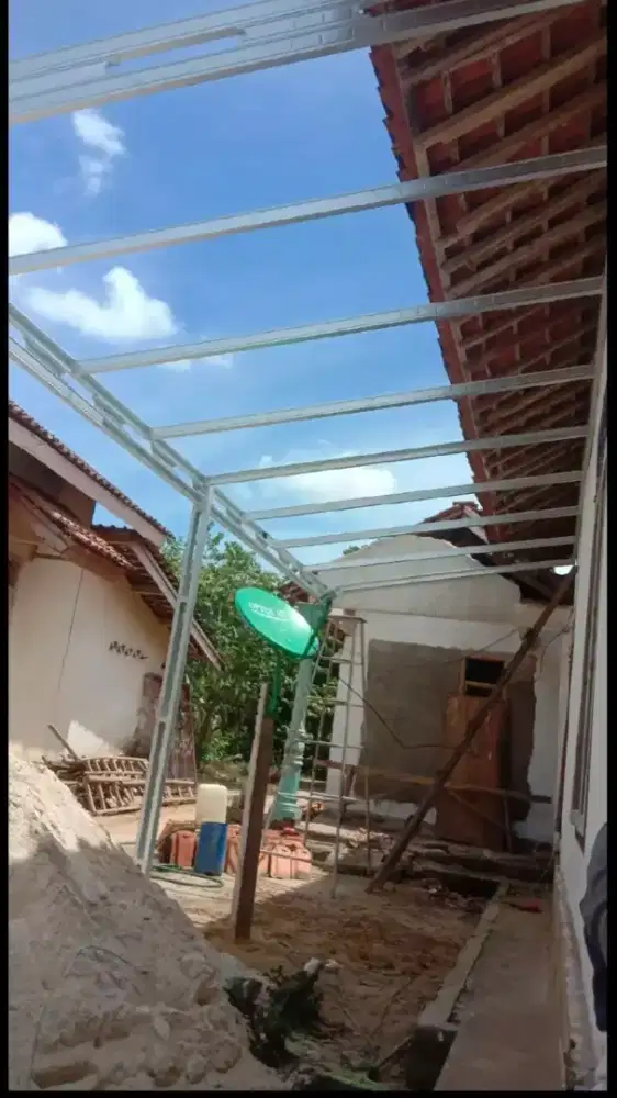PASANG DULU BARU BAYAR!! Kanopi teras baja ringan Terpasang