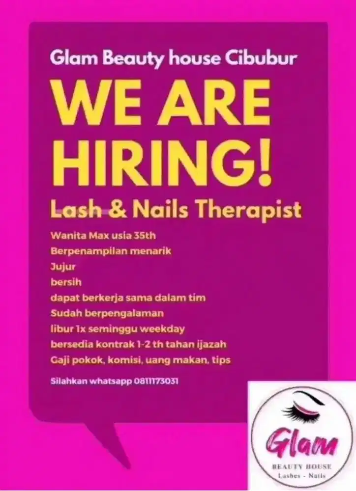 Loker therapist nail art eyelash extension