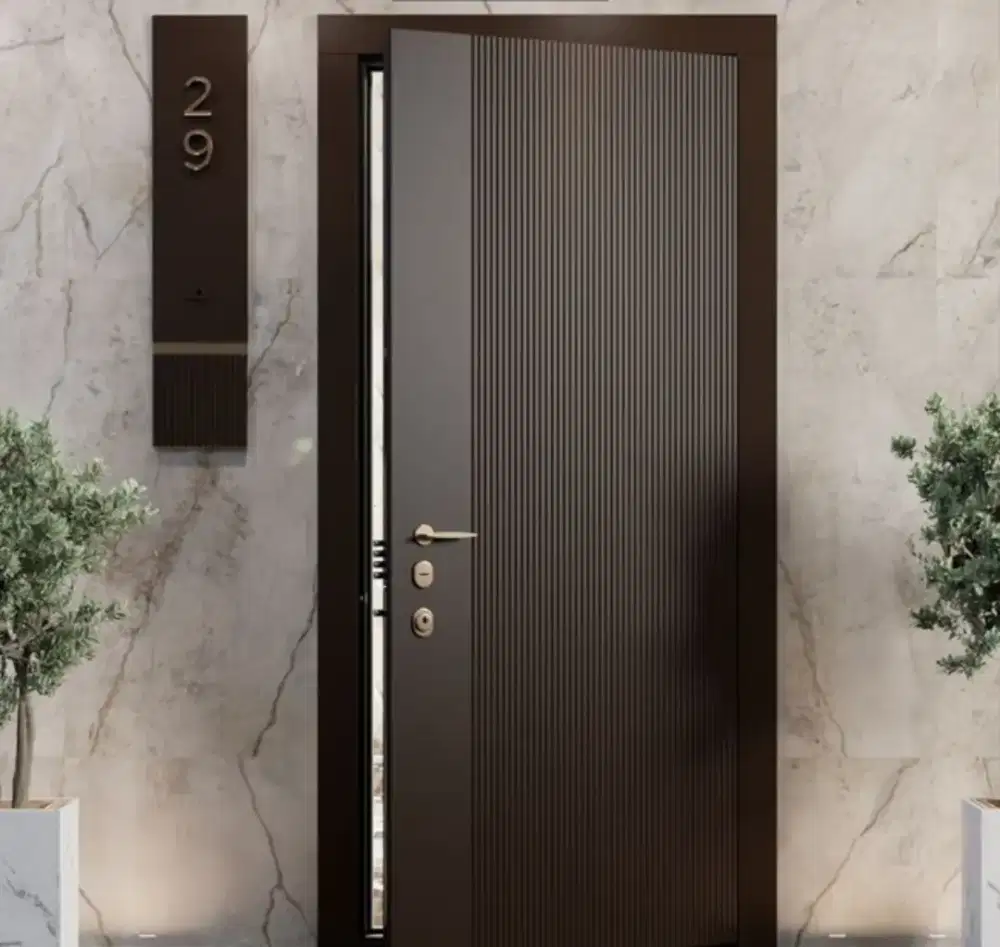 Pintu kayu panel/minimalis