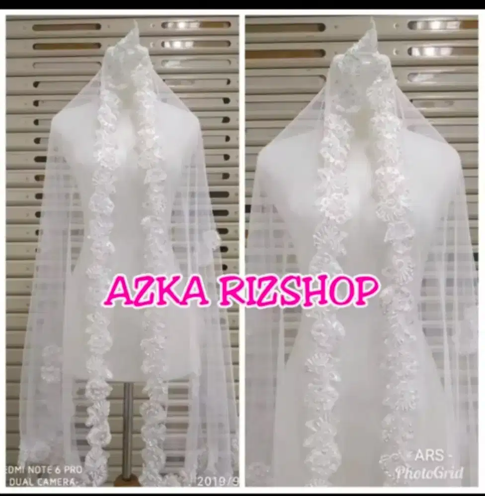 Baju akad nikah 1 set + daleman + pasmina