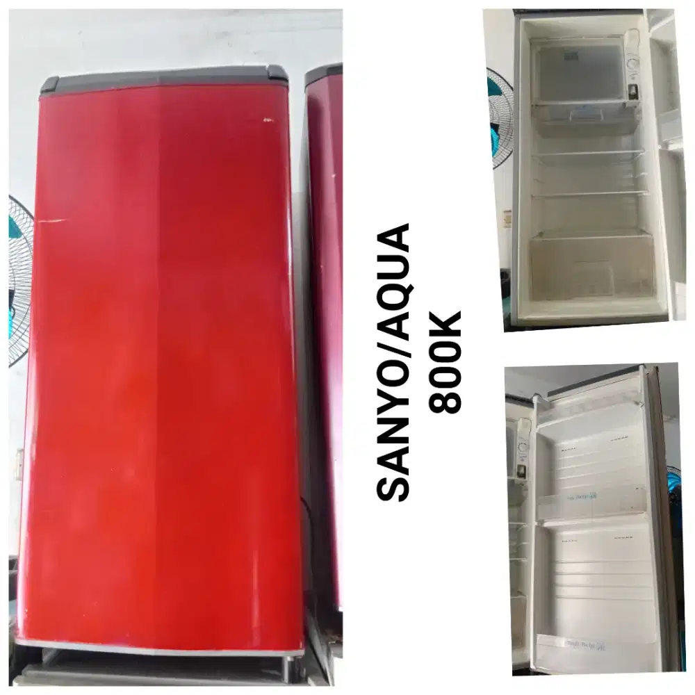 Kulkas SANYO/AQUA bekas bergaransi