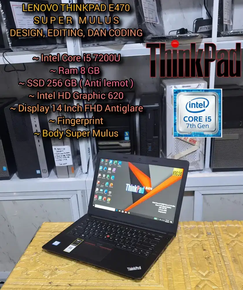 LENOVO THINKPAD SUPER MULUS LAPTOP AUTOCAD LAPTOP DESIGN EDITING CODIN