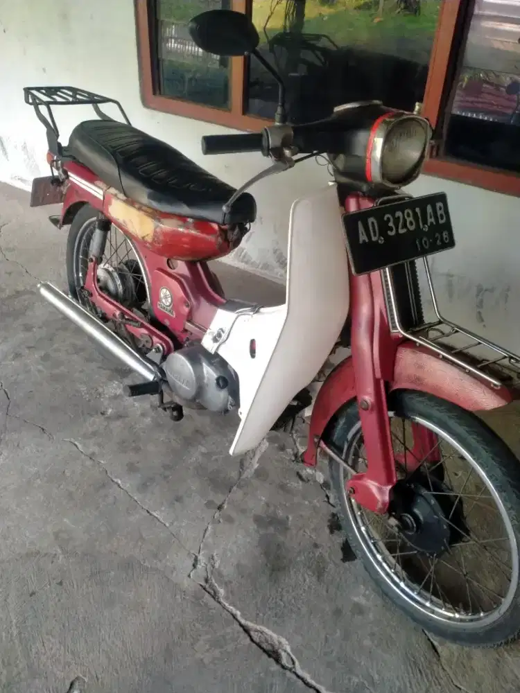 Yamaha 75 merah komplit mesin sehat