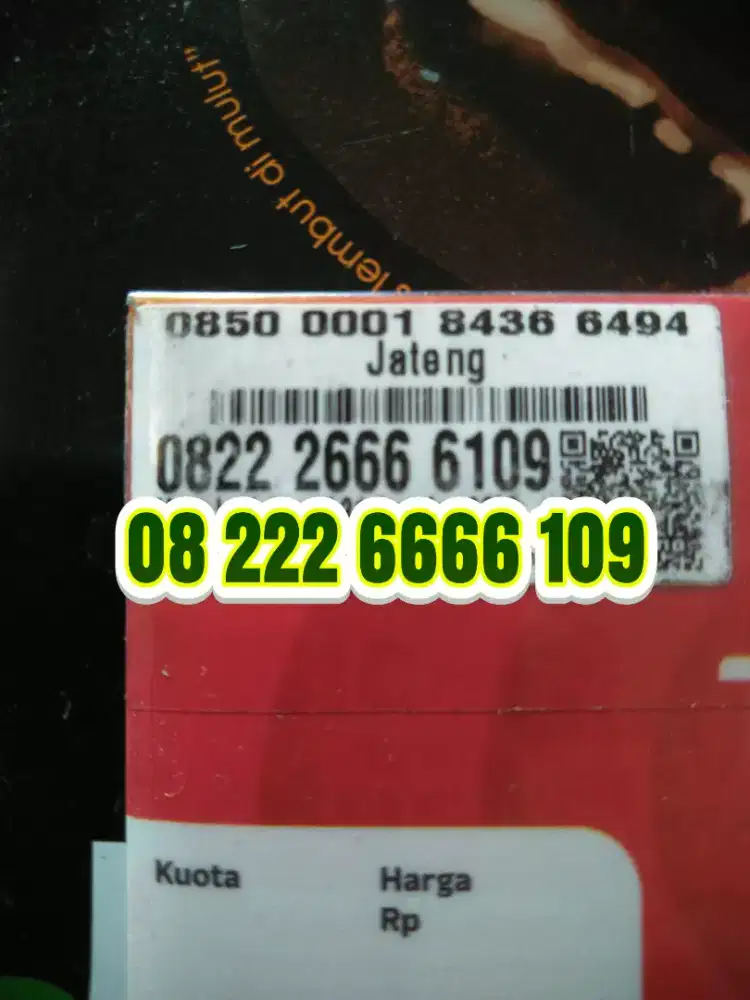 Nomor cantik perdana Telkomsel RAPI murah