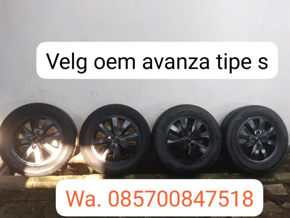 Velg dan ban OEM avanza tipe S