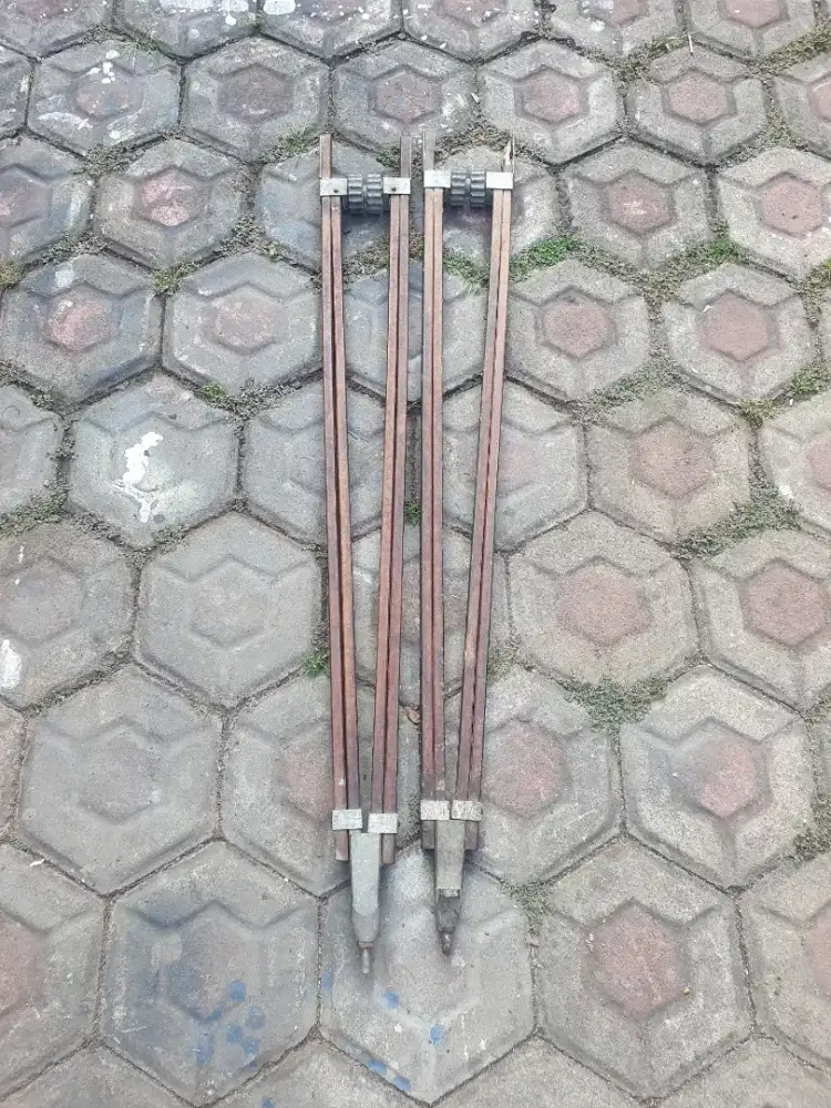 vintage tripod kamera kayu antik tua