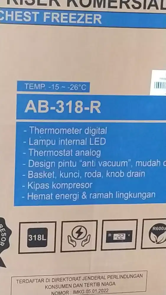 Frezer bok GEA AB-318R