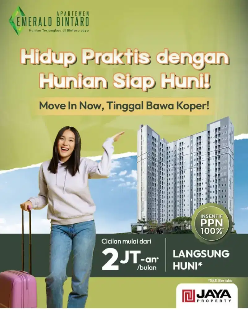 Dijual Apartemen Emerald Bintaro, Get Special Promo & Best Price!