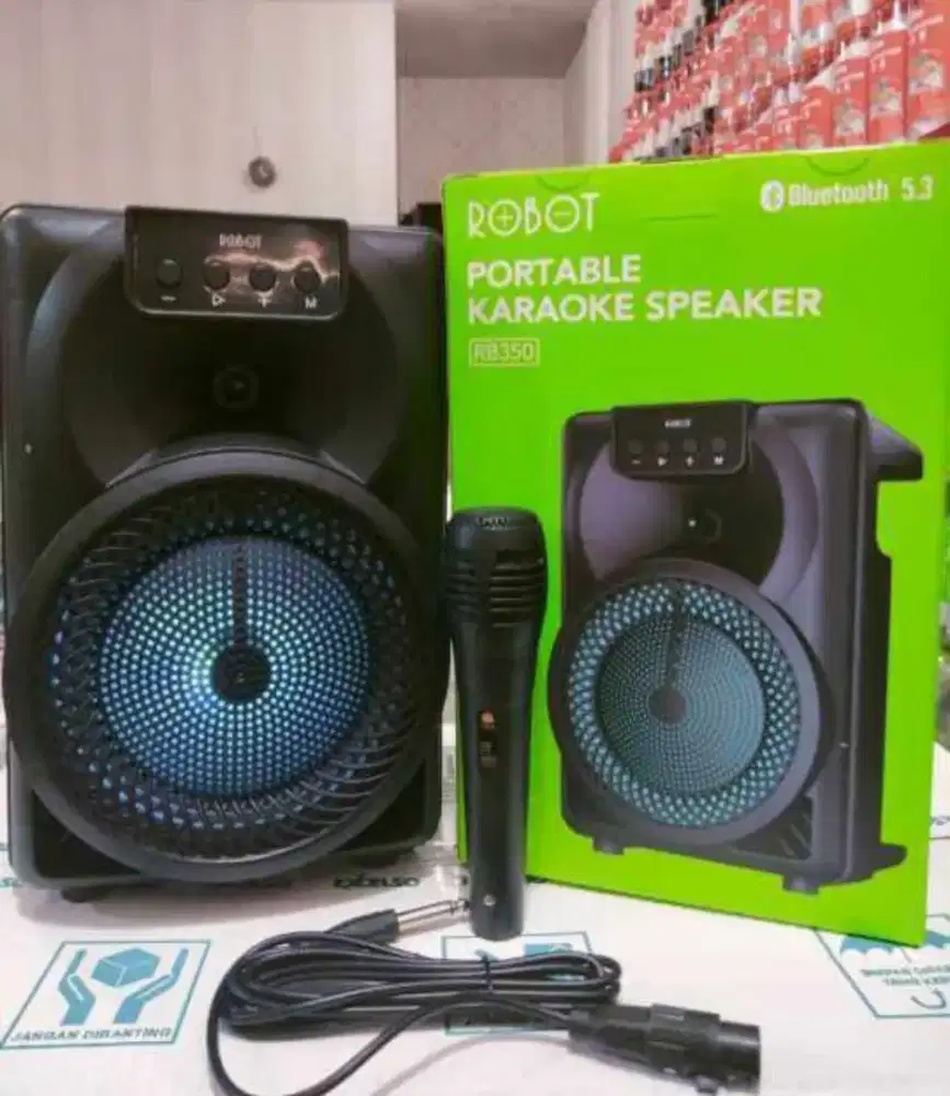 Speaker aktif karaoke bluetooth robot