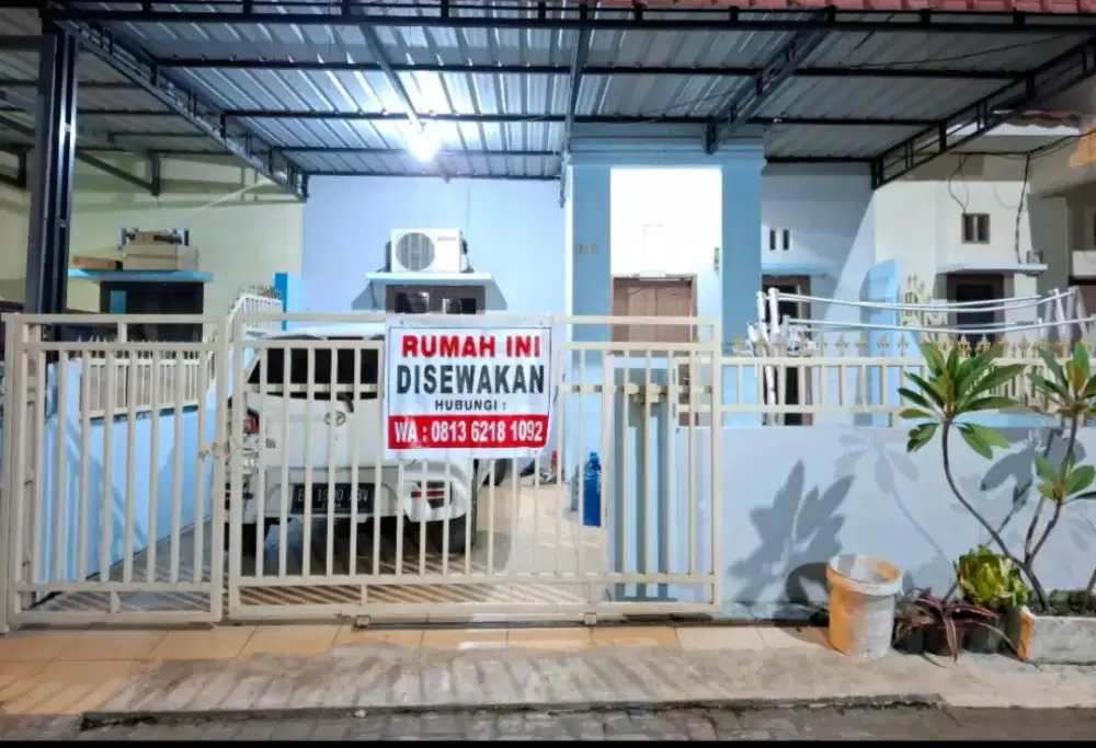 DISEWAKAN RUMAH SECEPATNYA ,BEBAS BANJIR ,SECURITY 24 JAM
