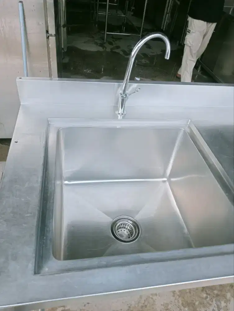 Sink sayap kanan stainless steel