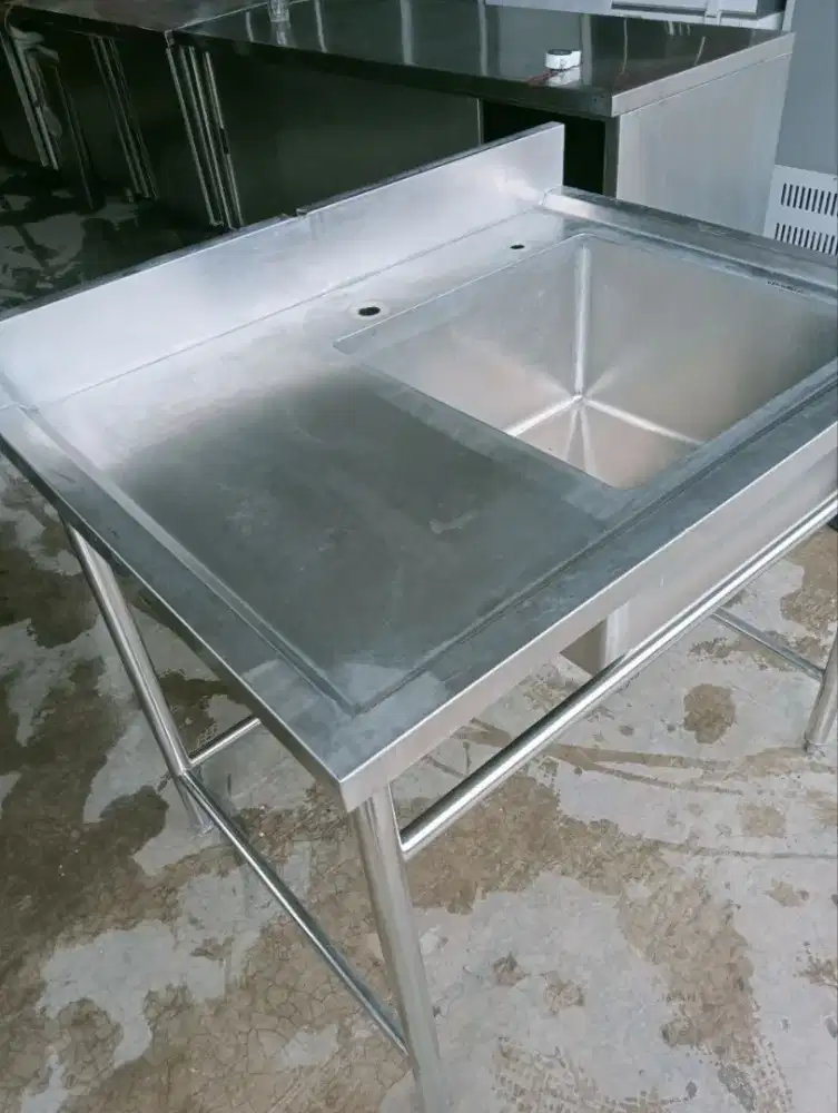 Sink sayap kiri stainless steel