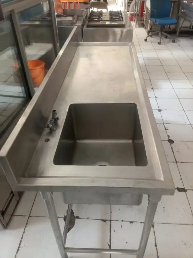 Sink sayap kanan stainless steel