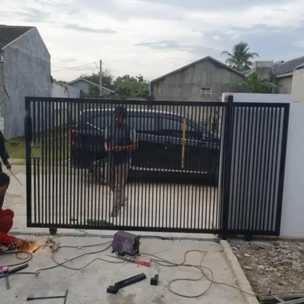 Pagar tralis minimalis pagar garasi rumah