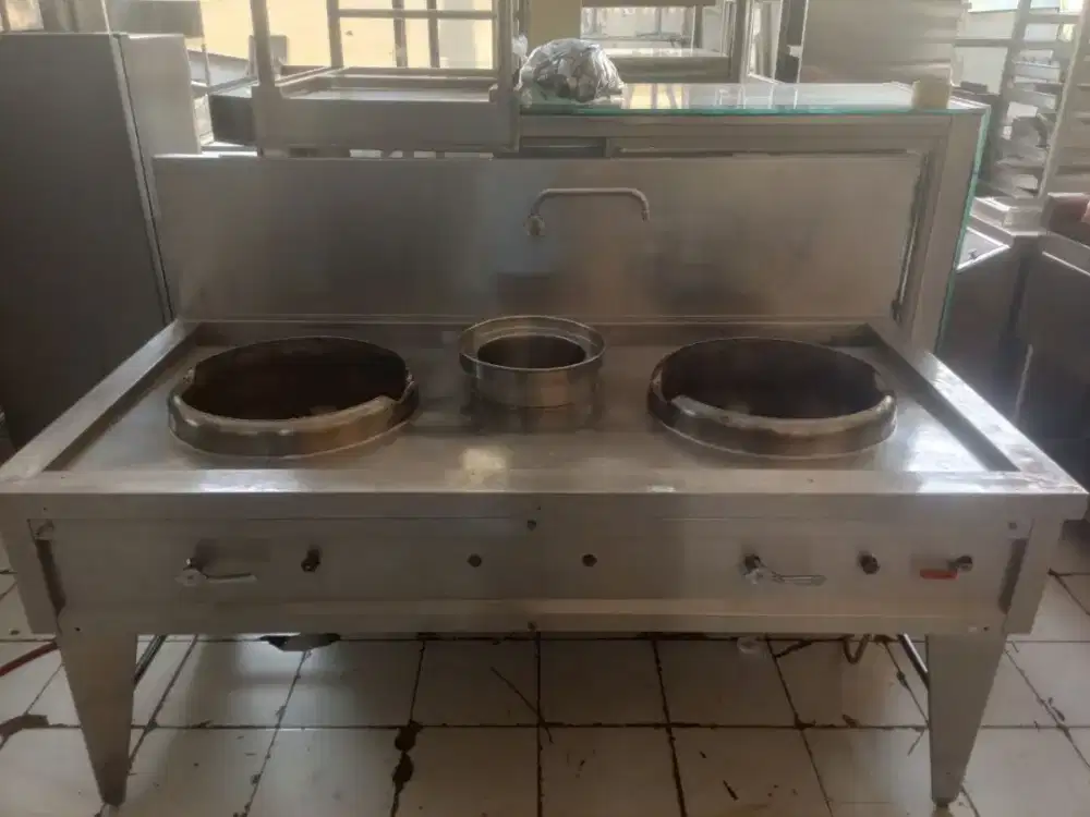 Sensasi Alat Dapur Profesional Kompor kwalirange 2 tungku + Ring Soup