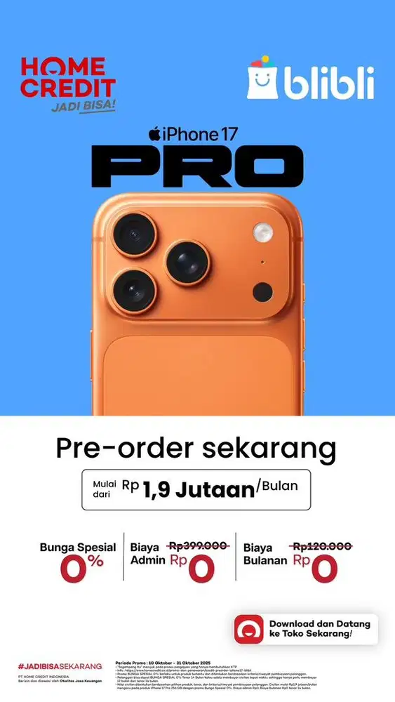PO Iphone 17 Series | CICILAN TNPA KARTU | PROMO TIRPPLE ZERO