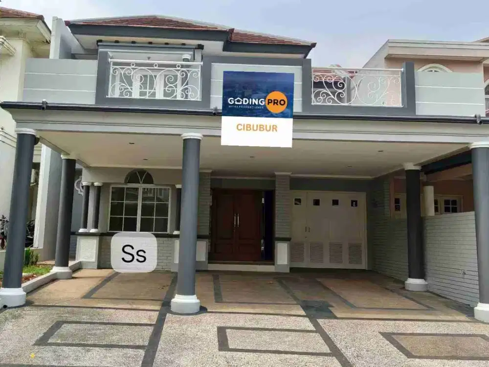 RUMAH KOTA WISATA  CIBUBUR LIKE NEW ADA TAMAN DEPAN BELAKANG