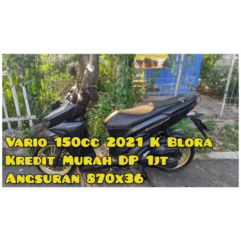 Vario 150cc 2021 Hitam Doff K Blora