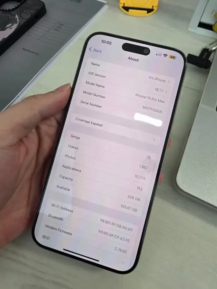 iPhone 15 Pro Max 256GB BliBli Natural Titanium