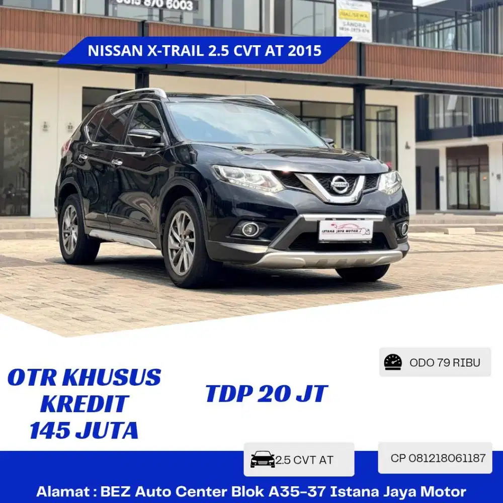 LOW KM Nissan X-Trail 2.5 CVT T32 AT NIK 2015 Hitam