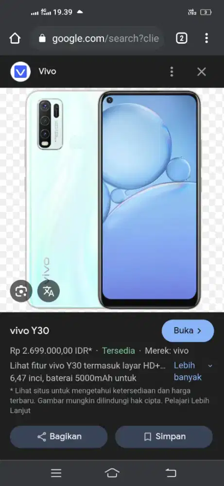 Vivo 19 msh normal