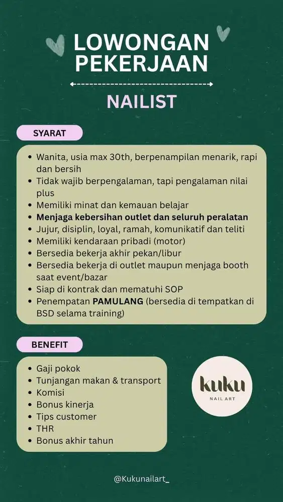 lowongan pekerjaan Nailist