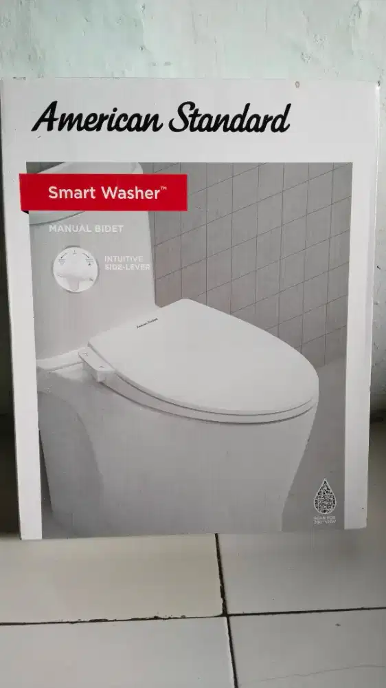 Tutup closet merk America standart, smart washer manual bidet