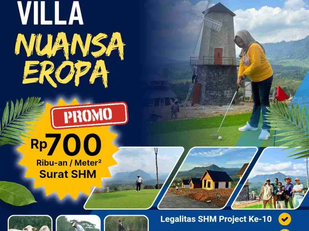 tanah kavling murah eksklusif legalitas aman SHM dengan view pegunungan the hanjawong villas