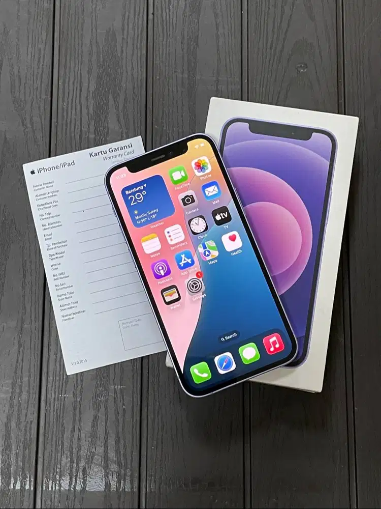 iPhone 12 Mini 64gb Purple iBox PA/A Fullset Ori