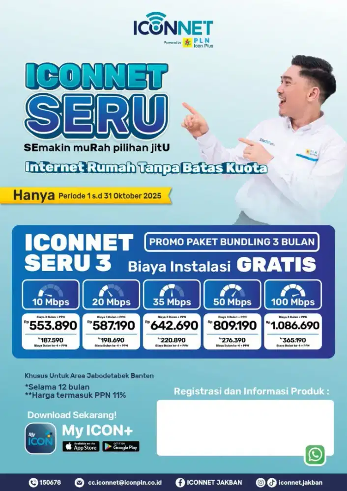 Internet iconnet dari PLN