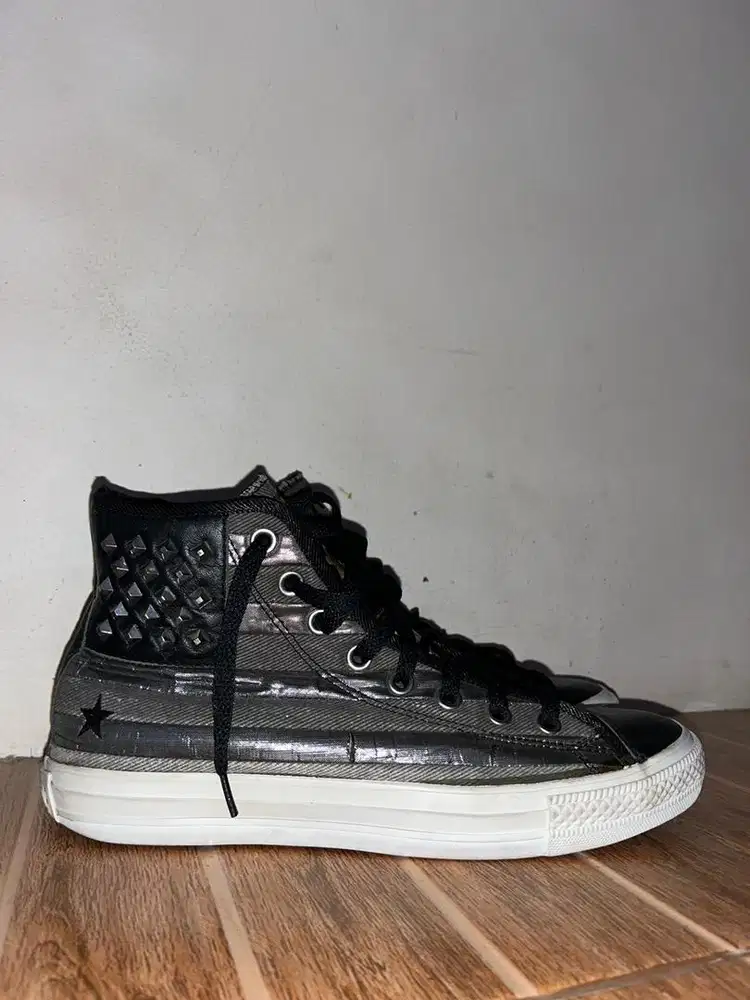 Converse All Star Hi Special Punk Shoes Black/Gray Men's [RARE ITEM]