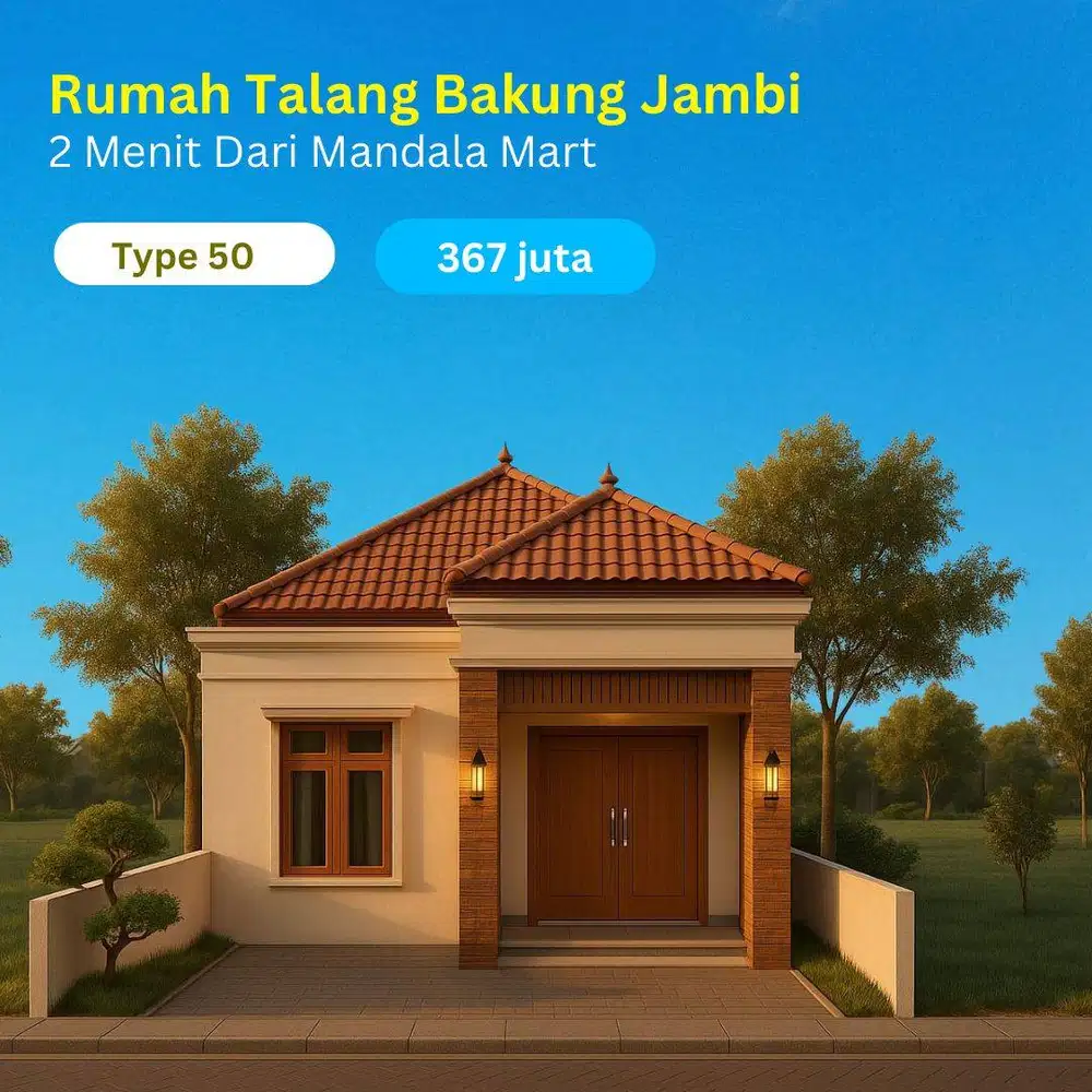 Dijual Rumah Siap Bangun Dekat Mandala Mart