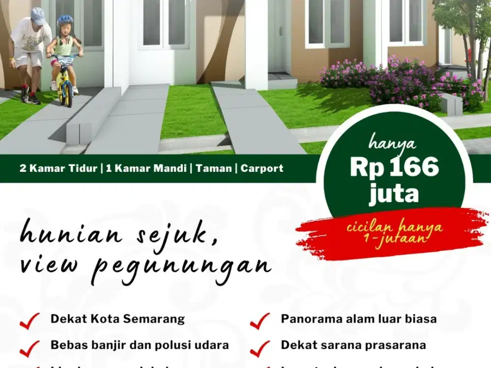 Perumahan Green Sakanti Perumahan Asri & Nyaman dg View Gunung Ungaran