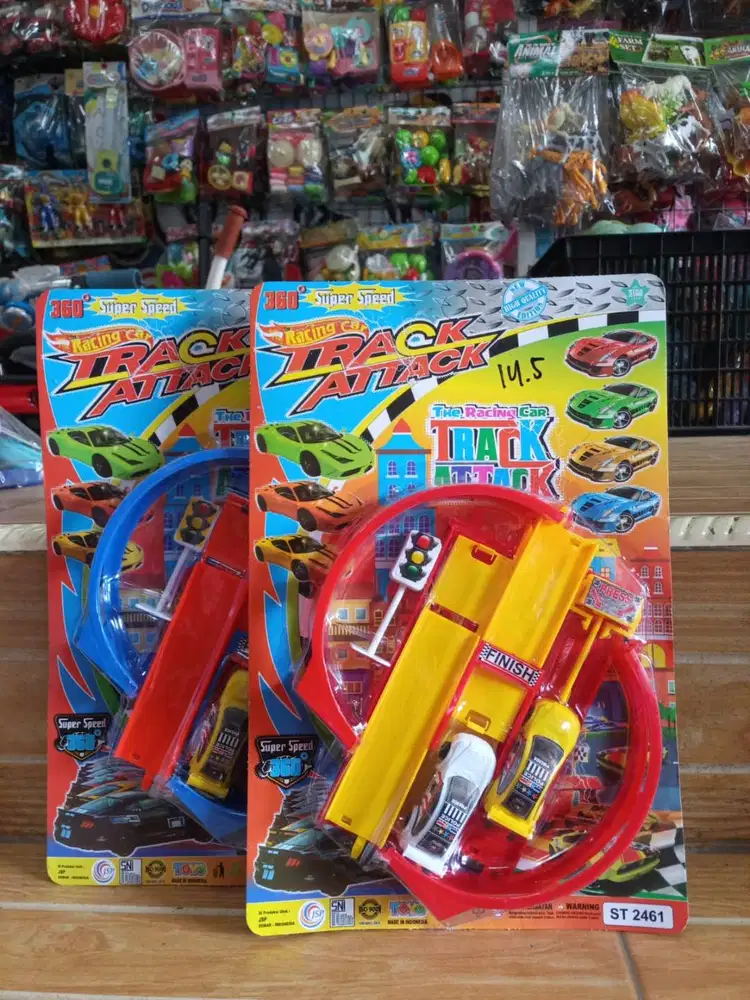 mainan anak tracki racing car attack