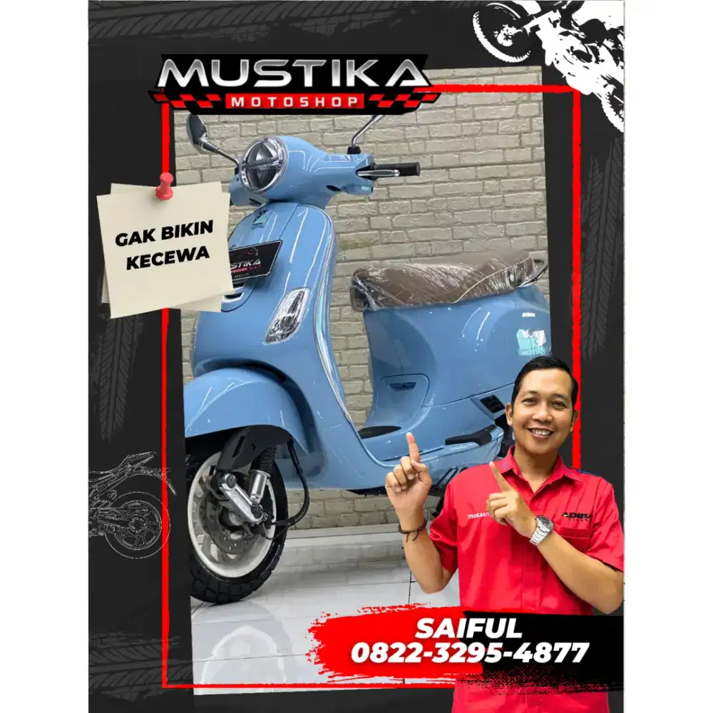 Odo 6rb Istimewa!!Vespa LX 125 Led 2025 Plat Jatim Mulus-Mustika