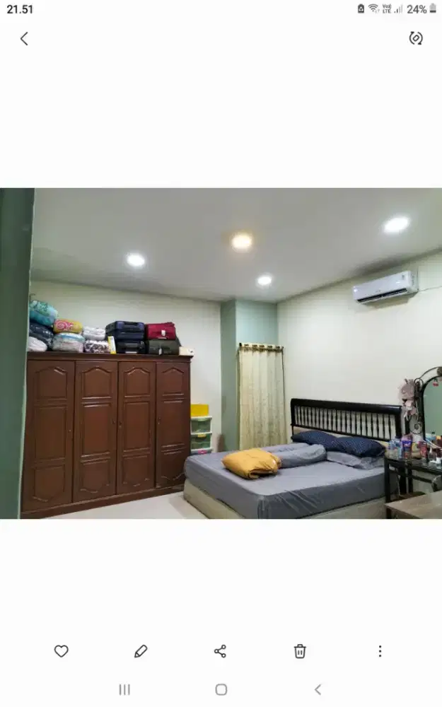 Jual borongan atau satuan springbed set uniland platinum king size dll