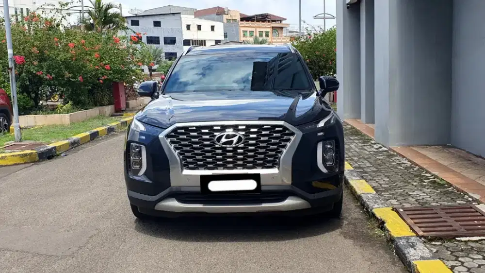 Hyundai palisade signature 2021 pakai 2022 biru sunroof