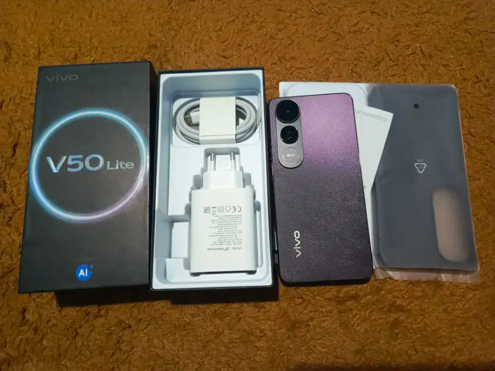 Vivo v50 lite ram 8/256 gb second fullset ori