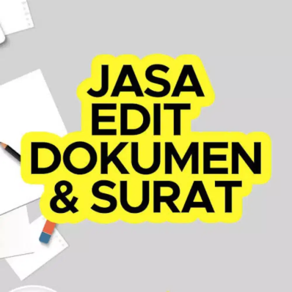Jasa Edit Dokumen Dan Cetak