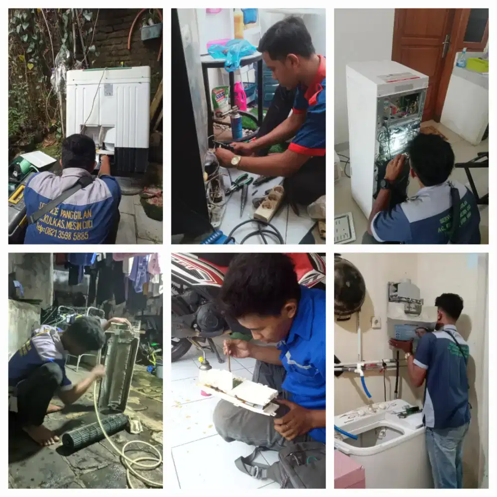 SERVICE AC,KULKAS,DISPENSER,WATER HEATER,MESIN CUCI DLL BERGARANSI