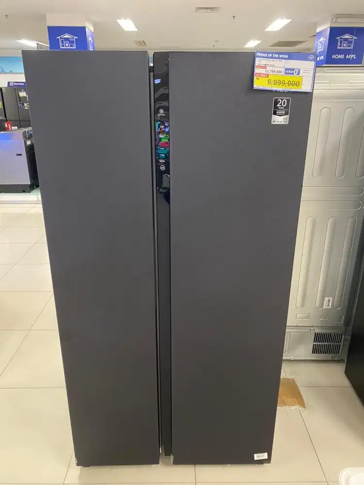 AQUA REFRIGRATOR SIDE BY SIDE 542 L DARK BLUE